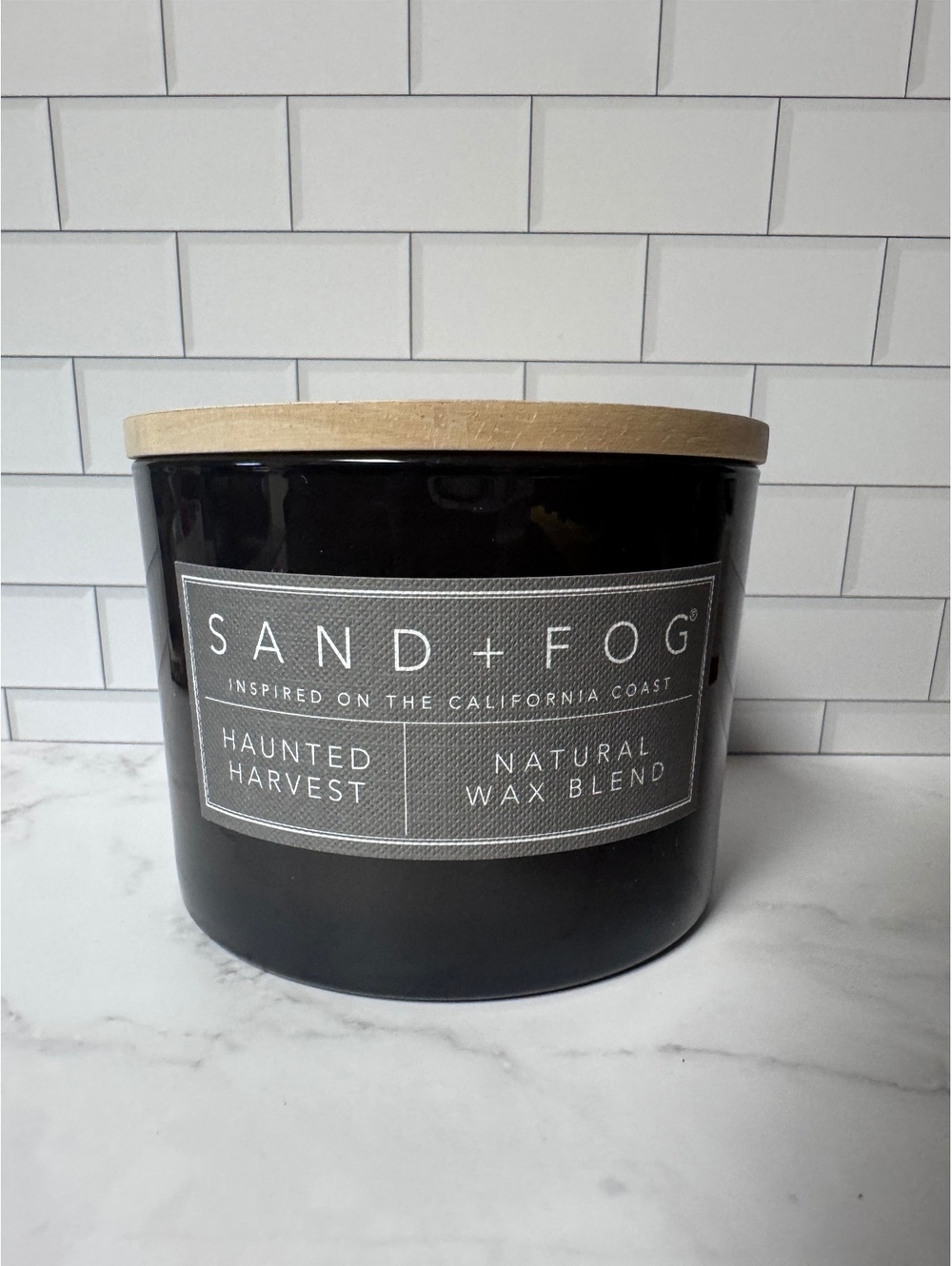 Sand + Fog Haunted Harvest 12 oz Halloween Candle BOO